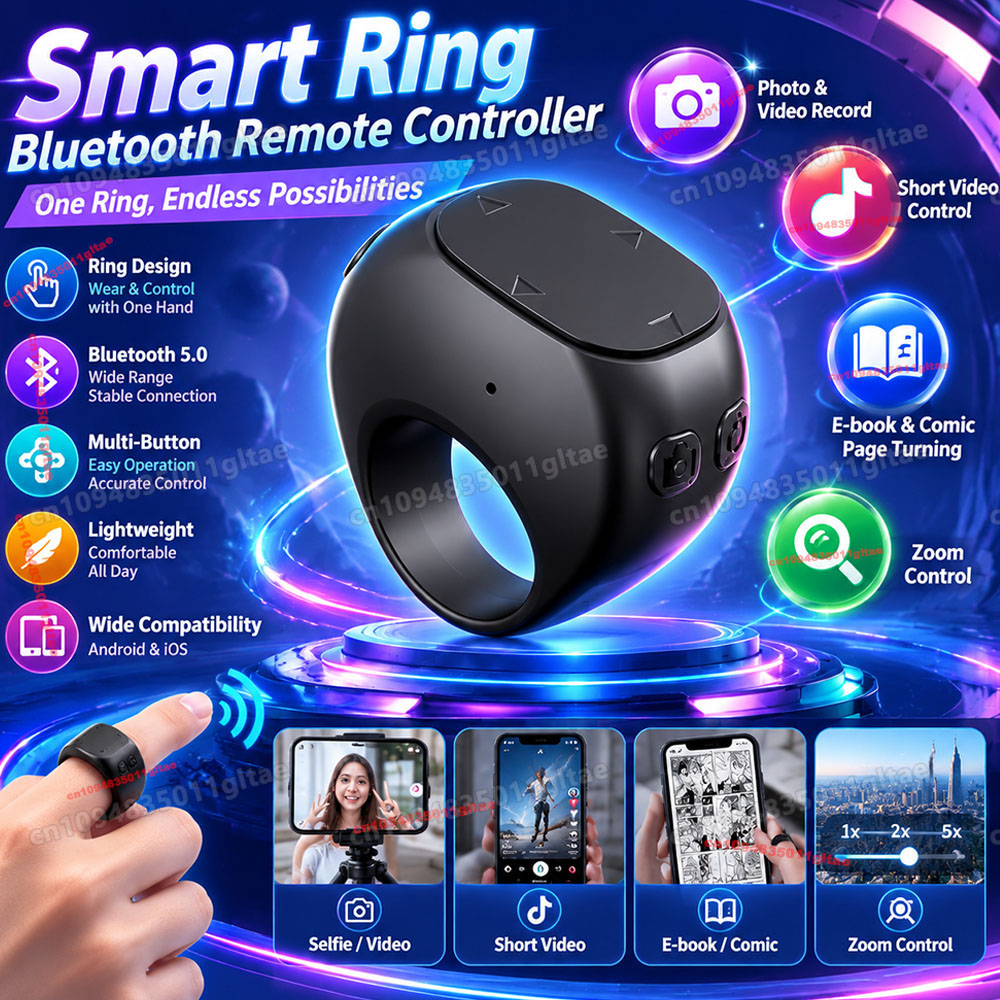 Home Cinema Wireless - Telecomando ad anello per mouse mobile,