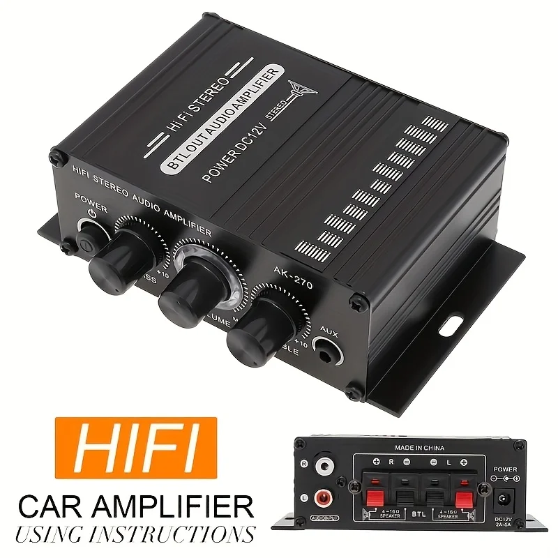 Audio Home Cinema - AK-270 Mini Amplificatore di Potenza 400W